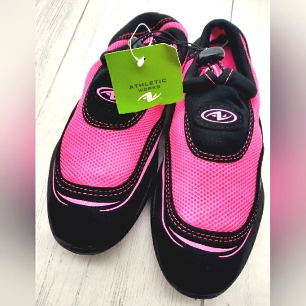 Girls Water Aqua Shoes SZ 5/6 Nwt Kids Neon Pink - Picture 3 of 10